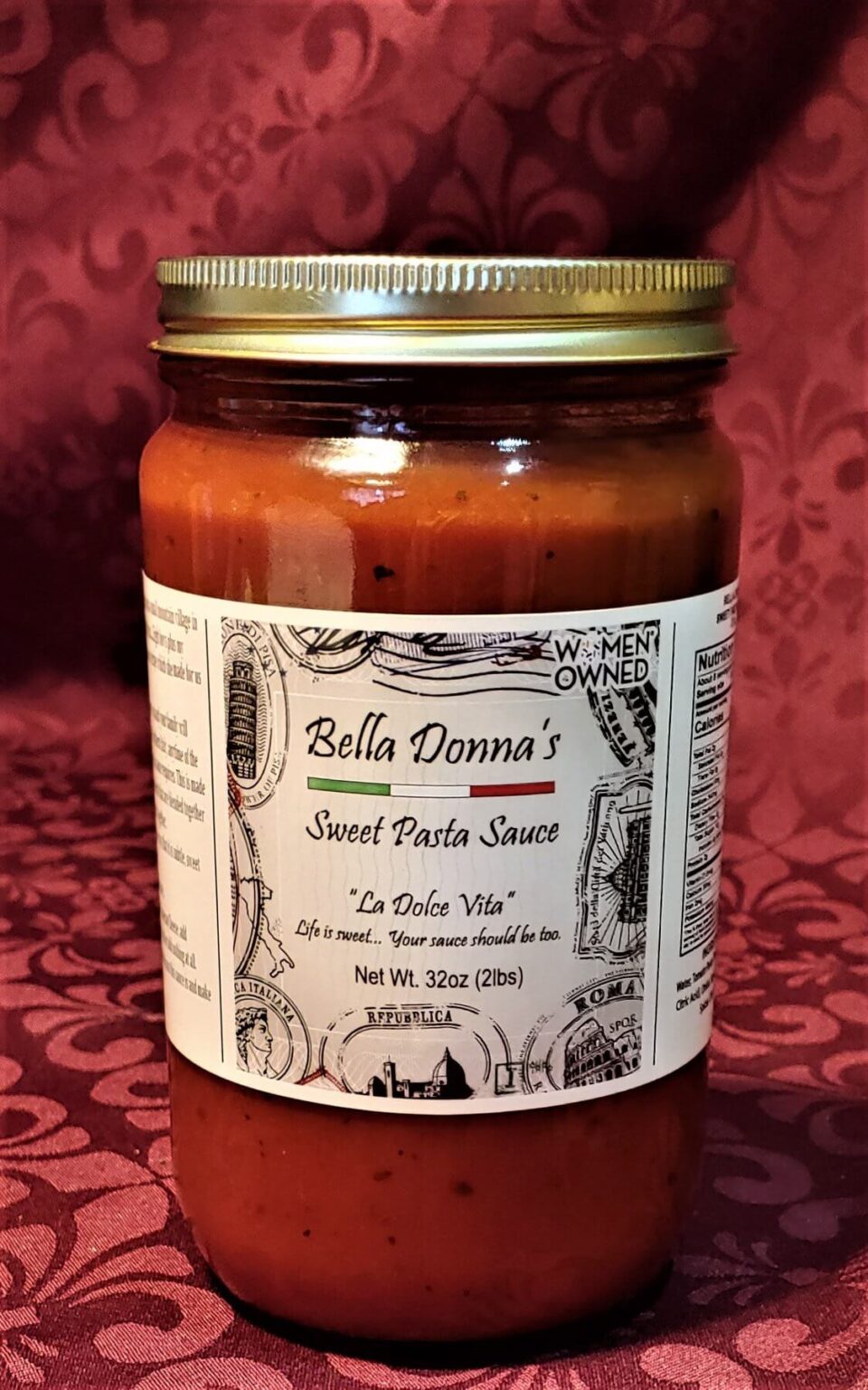 Bella Donna's Sweet Pasta Sauce (2 Pack) Bella Donna Foods